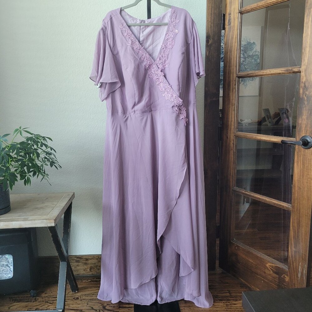 Gown Gallery Women's Formal Short Sleeve Jumpsuit